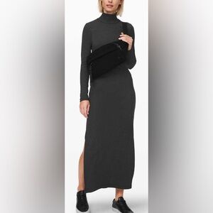 RARE Lululemon On the Beat Belt‎ Bag Black Sherpa 5L